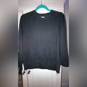 plain black LL bean sweater
